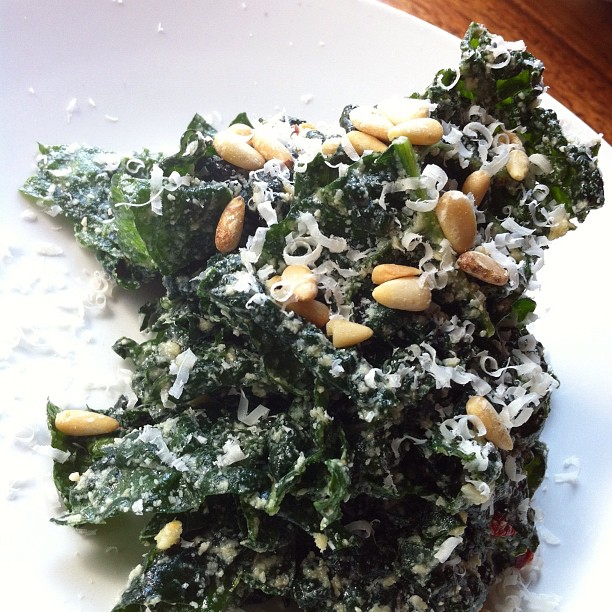 Spicy Parmesan Kale
