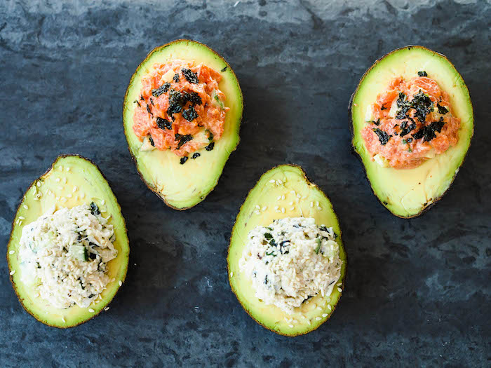 Salmon Avocado Cups
